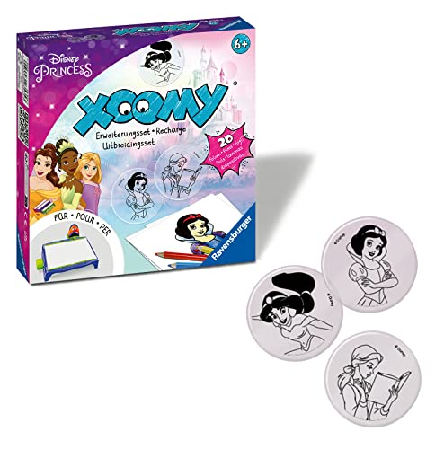 Ravensburger Xoomy® Erweiterungsset Disney Princess 23535 - Erweiterungsset für den Xoomy Midi oder Maxi, Xoomy Erweiterung mit 20 neuen Motiven