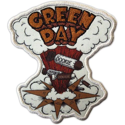 Rock Off officially licensed products Green Day Dookie Bombs Standard Printed Patch Accessory Size