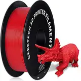 GEEETECH 3D Filament PETG 1,75 mm 1 kg für 3D Drucker, Maßgenauigkeit +/- 0,02 mm, rot
