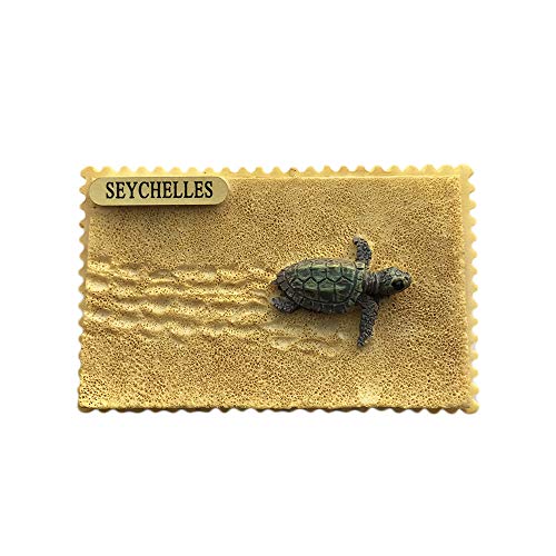 Seychellen 3D Strand Kühlschrank Magnet Harz Reise Souvenirs, handgemachte Home & Küche Dekoration Seychellen Kühlschrank Magnet Sammlung Geschenk