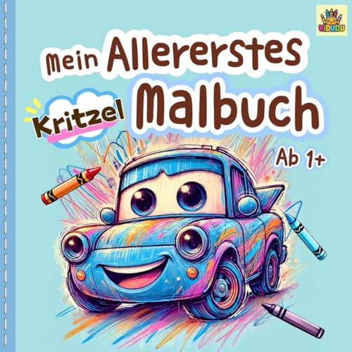 Mein allererstes Malbuch ab 1 Jahr: 65 große und einfache Motive zum Kritzeln & Ausmalen für Kleinkinder ab 1 J. | Erinnerungen an erste Malversuche | Gegenstände erkennen & Förderung Motorik