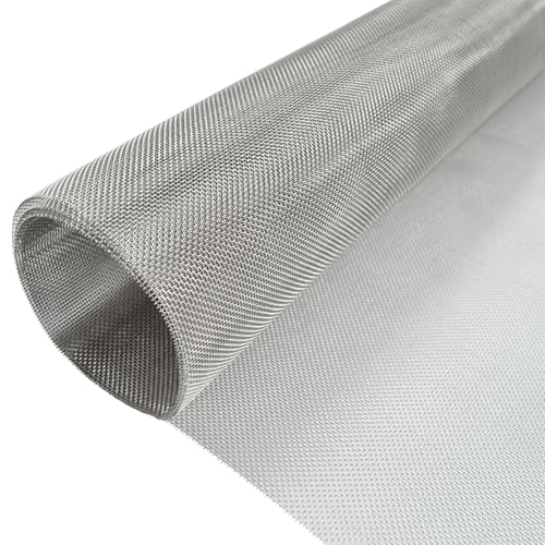 YAGJIA Drahtgitter Feinmaschig 30cm x 120cm(20Mesh), Fliegengitter Metall Gitter Edelstahl 304, Maschendraht Drahtgeflecht für Insektengitter Mäusedraht Lüftungsgitter Filternetz