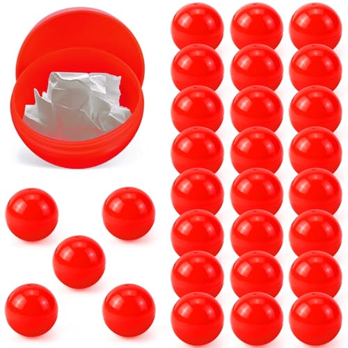 Lotterie Kugeln Bälle zum Öffnen Plastikkugeln zum Befüllen 30 Stück Tombola-Bälle 3cm Lottobälle Spielball Lotterie-Hohlkugeln für Partygeschenke Gewinnspiel Festliche Bingo