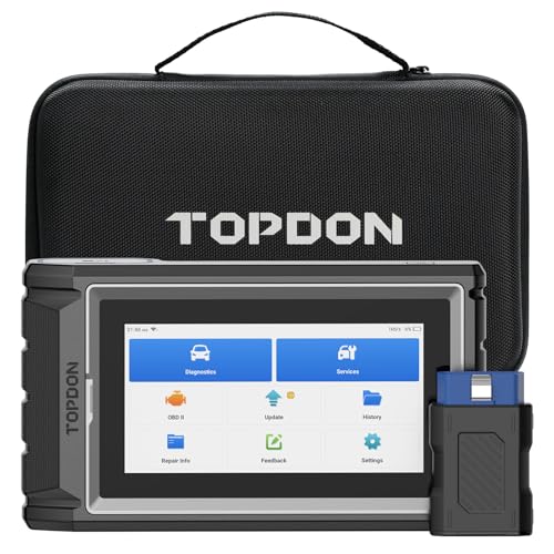TOPDON OBD2 Diagnosegerät ArtiDiag800BT,Alle Systemdiagnosen &28 Servicefunktionen,obd2 diagnosegerät für alle Fahrzeuge, Lebenslange kostenlose Upgrades, FCA/CAN-FD-Unterstützung