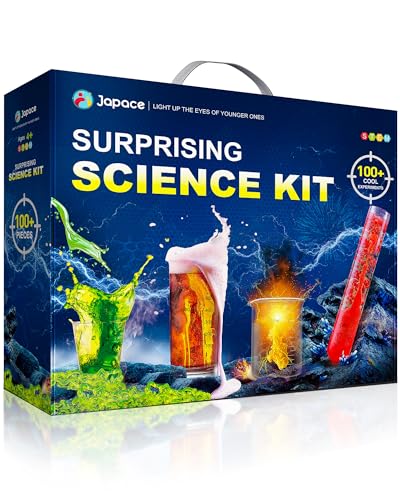 Japace 100+ Experimente für Kinder, Experimentierkasten STEM Aktivitäten Wissenschaft Spielzeug Geschenke für Jungen Mädchen Chemie Set, Weihnachten Geburtstag Geschenk