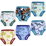 MOEMOE BABY Töpfchen Trainingshose 6 Stück Baby Trainingshosen Töpfchen Unterwäsche Kinder für Jungen 3 Jahre