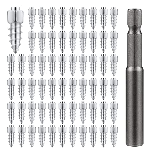 Reifen Spikes Auto, 9mm Spike Schrauben für Schnee Tire Studs Screw in Tire Studs mit Installationswerkzeug für Auto LKW Motorrad Fahrrad Stiefel ATV SUV Autozubehör (100 Stück)