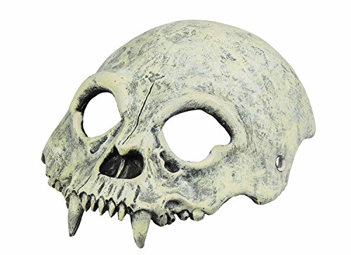 Boland 72151 - Schaum Halbmaske Schädel, One Size, Erwachsene Herren, Halloween, Karneval, Mottoparty, Skelett, Totenkopf, Dungeon, Dämon
