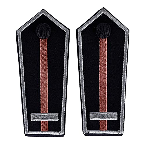 RescPol Schulterklappen Balken braun + 1 Balken grau - TF (Betreuungsdienst)