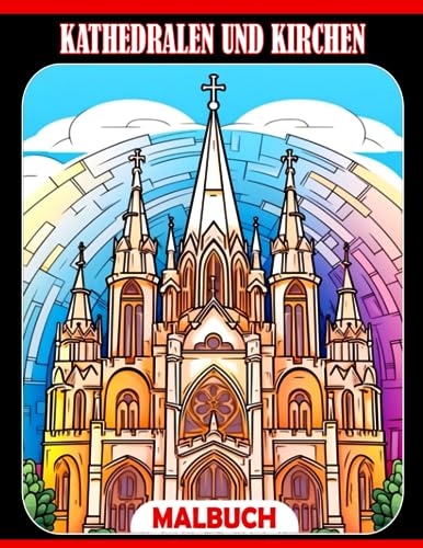 Malbuch für Kathedralen und Kirchen: Attraktive Architektur-Design-Malvorlagen mit schönen Illustrationen - Geschenkidee für alle Altersgruppen zur Stressreduzierung und Entspannung