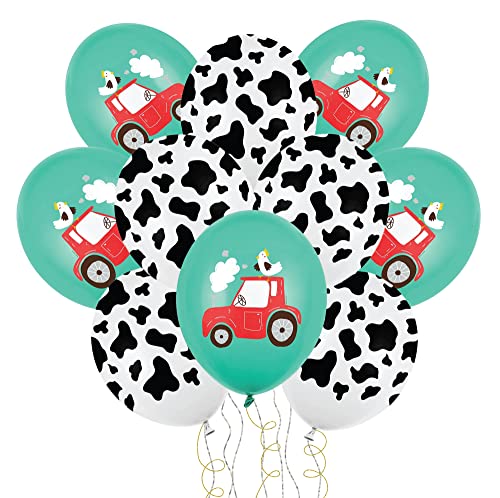 Libetui 10 Luftballons Bauernhof Ballons Traktor Deko Kindergeburtstag Farm Bauernhoftiere Geburtstag Kinder Party Bauernmärkte Feste