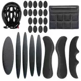1 Sätze Fahrradhelm Polster Ersatz,Helmpolster Schaumstoff,Ersatz Fahrrad Helm Polster,Helmpolster Ersatz,Bequem Fahrradhelm Ersatzteile für Kinderhelm,Motorradhelm