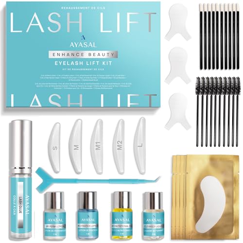 AYASAL Wimpernlifting Set: Koreanische Formel für Wimpern Lifting, Lash Lifting Set – Schonendes, Thio-freies Wimpernlifting Set mit detaillierter Anleitung für den Heimgebrauch