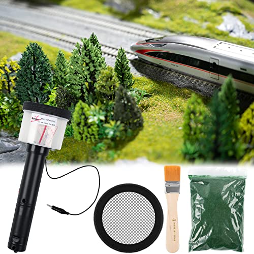 STEEIRO Mini Grass Beflockung Applikator für DIY Begrasungsgerät Landschaftsbau Scenic Modellbau Sand Table