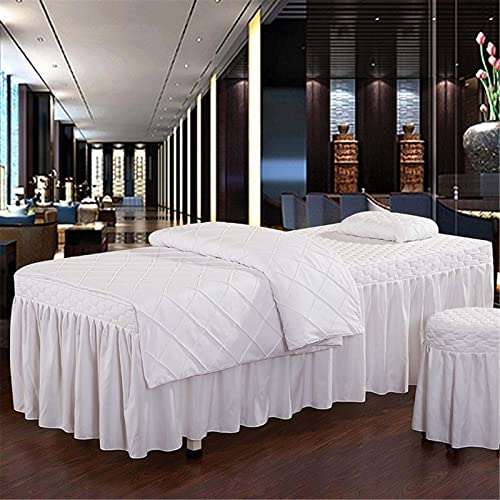 Elastische Massagekur-Bettdecke, Tischlaken Mit Gesichtsatemloch, Salon-Spa-Laken, Dicke Shampoo-Massage-Tagesdecke, Massagebettdecke