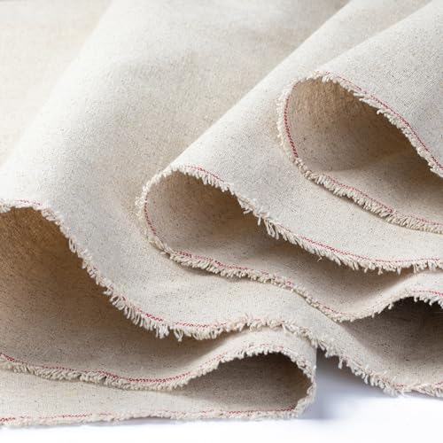 Maltuch Leinen Leinwand auf Rolle,180cm x 5m, 332gr/m² Rohgewebe – Ungrundiert, Leinen Gewebe