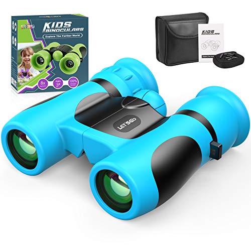 Fernglas Kinder Vergrößerung 8X21, Geschenke Junge Mini Fernglas Kinder Spielzeug ab 3-12 Jahre, Outdoor Spielzeug Fernrohr Kindertagsgeschenke für Kleine Jungen - Weihnachten Geschenke Junge