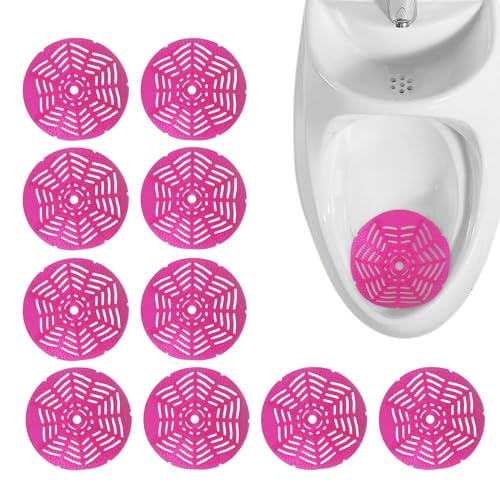 Urinal-Siebe für Herren-Badezimmer, Urinal-Pads für Herren-Badezimmer - Geruchskontrollierendes Desodorierungsmittel für Urinalmatten,10 x Toilettenreiniger-Desodorierungsmittel, langlebige Urinal-Pad