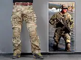 Paintball-Ausrüstung Menschen Militärische Paintball-Kriegsspielhose Combat Gen3 Taktische Hose mit Knieschützern Multicam MC, Multicam