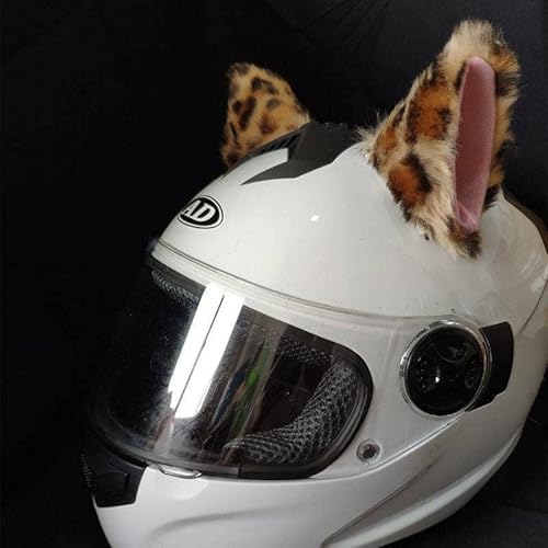 2 Stück Katzenohren für Helm,Motorrad Helm-Ohren Katzenohren Dekoration niedliches Helmzubehör für Fahrradhelm, Ski-Helm, Motorradhelm, Snowboardhelm Lustiges Tier Design Motorradhelm Zubehör