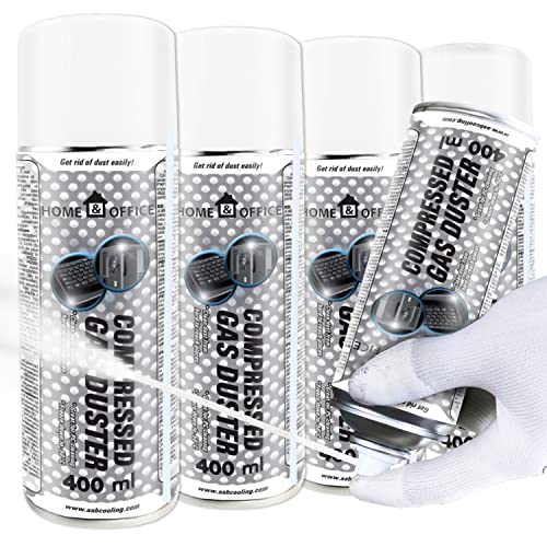 AABCOOLING Home&Office Kältespray Reiniger 4x 400 ml K5, Eisspray, Kühlspray, Schnell Kälte-Spray, bis -50°C, Servicespray, Kälteschock, Kaltreiniger, Motorpflege, Reinigung