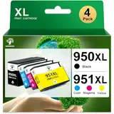GREENSKY 950 XL 951XL Multipack Remanufactured für HP 950XL HP 951XL Multipack für HP Officejet Pro 8620 8600 Patronen für HP Officejet Pro 8610 8615 8100 276DW (4er Pack)