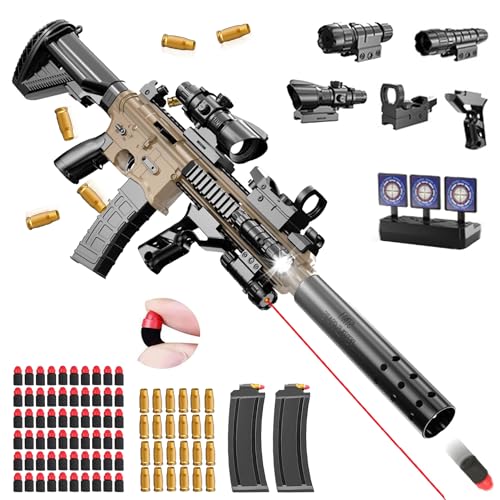 Spielzeug Pistole Kinder,Schaumstoff Soft Bullet Gun Spielzeug,Soft Bullet Gun M416,Schaumstoff Pistole,manuelles Nachladen,Toy Guns für Kinder,Soft Bullet Toy Gun Pistole für 12+ Kindergeschenke