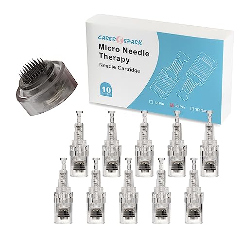 CARER SPARK Mikronadel 10 x 36 Nadellänge verstellbar 0,25 mm – 2 mm Mikronadelgerät Ersatzspritzenkopf mit Gewindeanschluss
