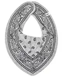 Pippi Baby Mädchen Jungen (0-24 Monate) Schal, Paisley Muster (Paisley grau)
