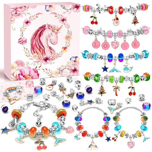 ZOOI Geschenke für Mädchen, Schmuck Basteln Mädchen 8 10 Jahre Bastelset Kinder ab 6 Jahre Armbänder Selber Machen Ostergeschenke Kinder Spielzeug ab 4 Jahre Junge Mädchen Geschenke 5-12 Jahre