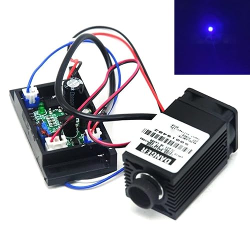 450 nm 500 mW fokussierbares blaues Spot-Lasermodul, Verstellbarer Strahl, 12 V-Treiber, TTL