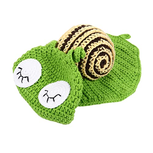 VILLCASE 1 Satz Schneckenbabykleidung elastisches Kostüm Requisiten für die Babyfotografie Requisiten für Babyfotos Neugeborenenkleidung hautfreundlicher Flohsack lustige Babykleidung Garn