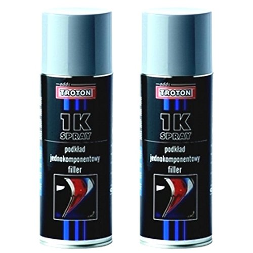 Troton 1K Acryl Primer Grau 400ml Inter GRUNDIERUNG Matt Spray Hitzebeständig KFZ HAFTGRUND Auto (2)