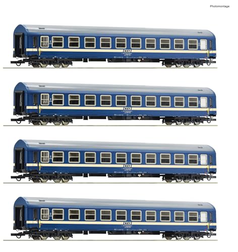 6200031 H0 4er Set Personbenwagen Y/B 70, 2. Klasse, MAV, Ep.IV-VI