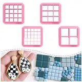 Polymer Clay Cutter, Square Clay Cutters, 3D Printed Clay Cutter, Embossing Clay Cutter, Clay Cutter: Square Grid Tool (A)