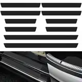 10 Stück Einstiegsleisten Schutz, Auto Carbon Fiber Einstiegsleisten Türschweller Schutzfolie, Auto Türschweller Schutz Stoßstangenschutz Abdeckung für Mehrheit Fahrzeugmodelle