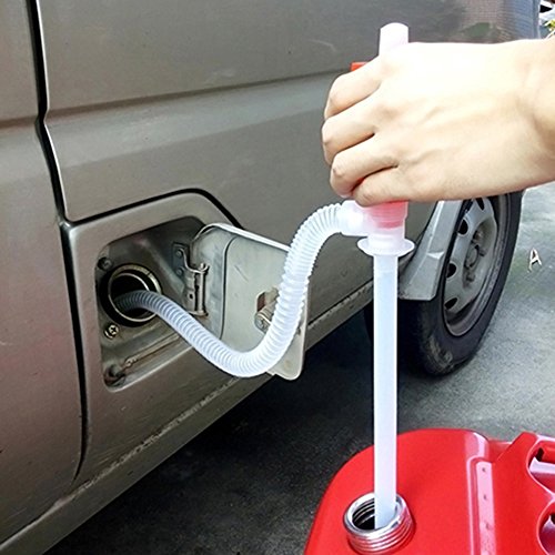 Bluelans® Gas Öl Liquid manuell Hand Siphon Transfer Pumpe für Auto Motorrad Truck