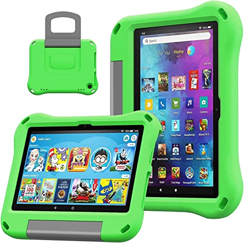 DJ&RPPQ Max 11 Light Eva Foam Shockproof Kids Case with Stand Handle Holder Kid-Proof Case (2023 Release). Incompatible with iPad Samsung, Green