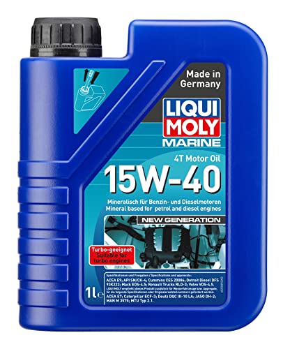 LIQUI MOLY Marine 4T Motor Oil 15W-40 New Generation | 1 L | Boot mineralisches Motoröl | Art.-Nr.: 25089