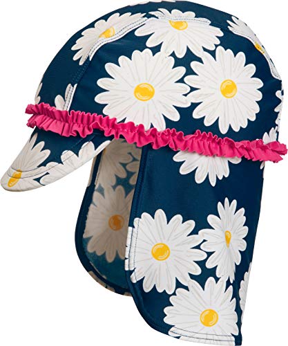 Playshoes Mädchen UV-Schutz Mütze Margerite 461179, 11 - Marine, 53