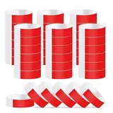 Vicloon Event Armbänder, 300 Stück Festival Armbänder, Papierarmbänder Wasserdicht Armbänder 19 x 255mm Eintrittsbänder zur Kontrolle und Sicherheit bei Veranstaltungen und Events, für Partys(Rot)