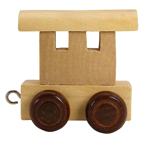 GICO Buchstabenzug aus Holz, Buchstaben Zug, Lok, Waggon, A-Z, H je ca. 5,5 cm, Wunschname (Waggon)
