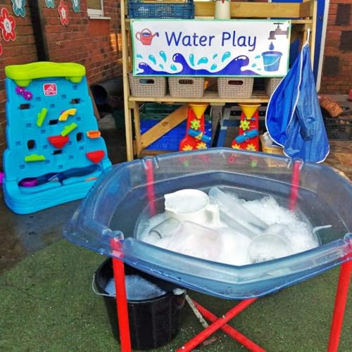Outdoor Spielbereich Display Banner - Wasserspiel Vinyl Banner - Vorschule, Kindergarten, Grundschule Outdoor Dekoration (100 x 35 cm)