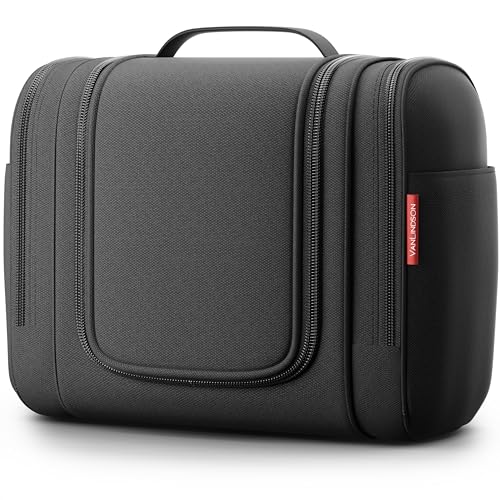 Kulturbeutel XXL [9 Liter Stauraum, Design 2025] - Kulturtasche, Kosmetiktasche Groß zum Aufhängen, Schmink- und Make-Up Tasche, Kulturbeutel Herren & Damen, Ideal als Waschtasche oder Kosmetikkoffer