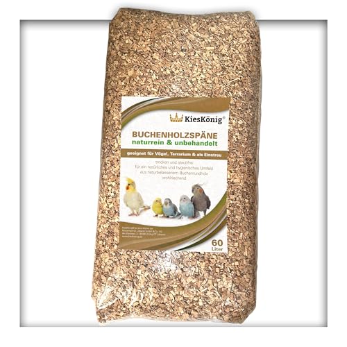 60 Liter Buchenholzgranulat Vogelsand Bodengrund Terrariensand Einstreu Terrariumsand Tiereinstreu Körnung Grob 3,0-10 mm