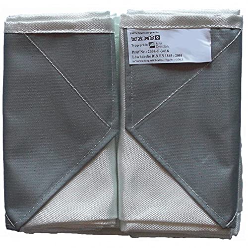 Brandengel Premium Löschdecke 1,60 x 1,80 m DIN EN 1869:2001 auch für Fettbrände Fettbrand Küche Brandschutzdecke Feuerlöschdecke Auto 160 x 180 cm (1 Stück)