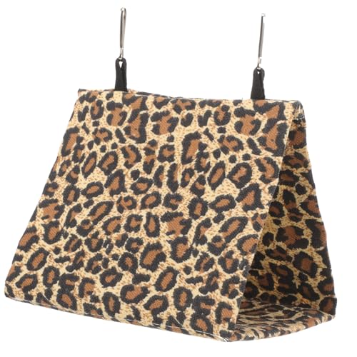 Yardwe Haustierbett pet Bed petbett Haustierunterkunft kleintierhaus Haustierhaus Hamsterbett-Versteck Kleintierhängematten Haustier warmes Bett Tierbett Hamsterhausbett Leopard