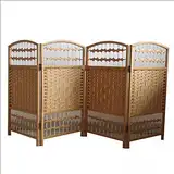 Rattan-Sichtteiler – Faltbare bewegliche Kinderspielbereich-Trennwand, Kinderzimmer-Bildschirm, leichte und tragbare kleine Trennwand für Spielräume