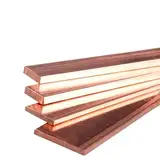 Flacher Kupferstab mit hoher Reinheit – 500 mm Länge, 10 mm Breite, 0,7–1,8 mm Dicke – for elektrische Anwendungen und Heimwerkerprojekte(0.05mm)
