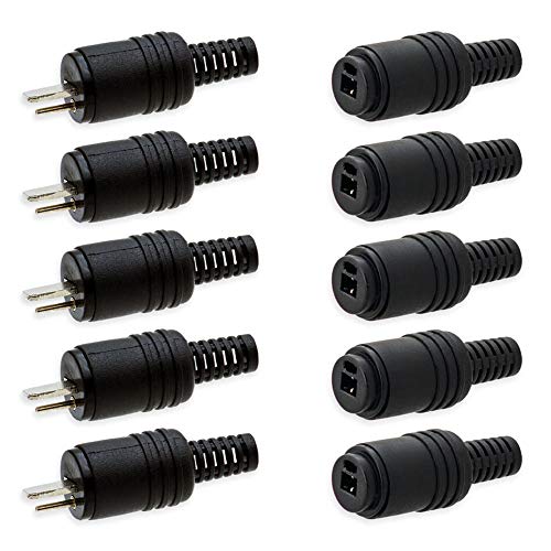 Lautsprecher Set Din 2-pol. Boxenstecker 5X LS-Stecker 5X LS-Buchsen Audio Adapter Schraubbar